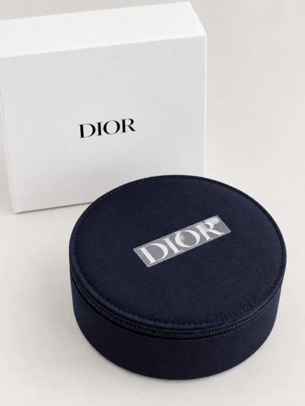 Christian Dior Beauty Round Mirrored Vanity Case NIB
